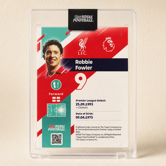 Robbie Fowler Liverpool FC — Topps Total Football The Pursuit #507 — /25
