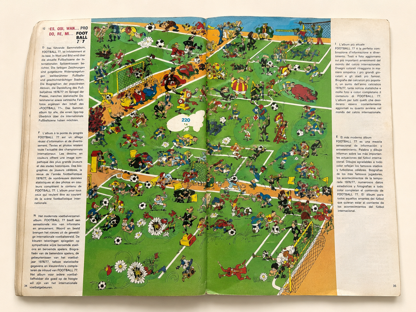 Album Panini Football 77 en images — Championnat français 1977 — incomplet 18 vignettes