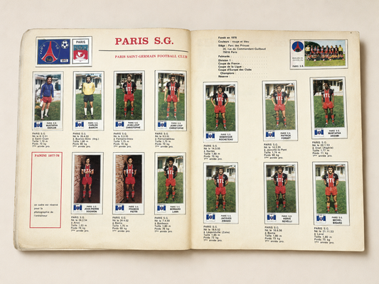 Album Panini Football 77 en images — Championnat français 1977 — incomplet 18 vignettes