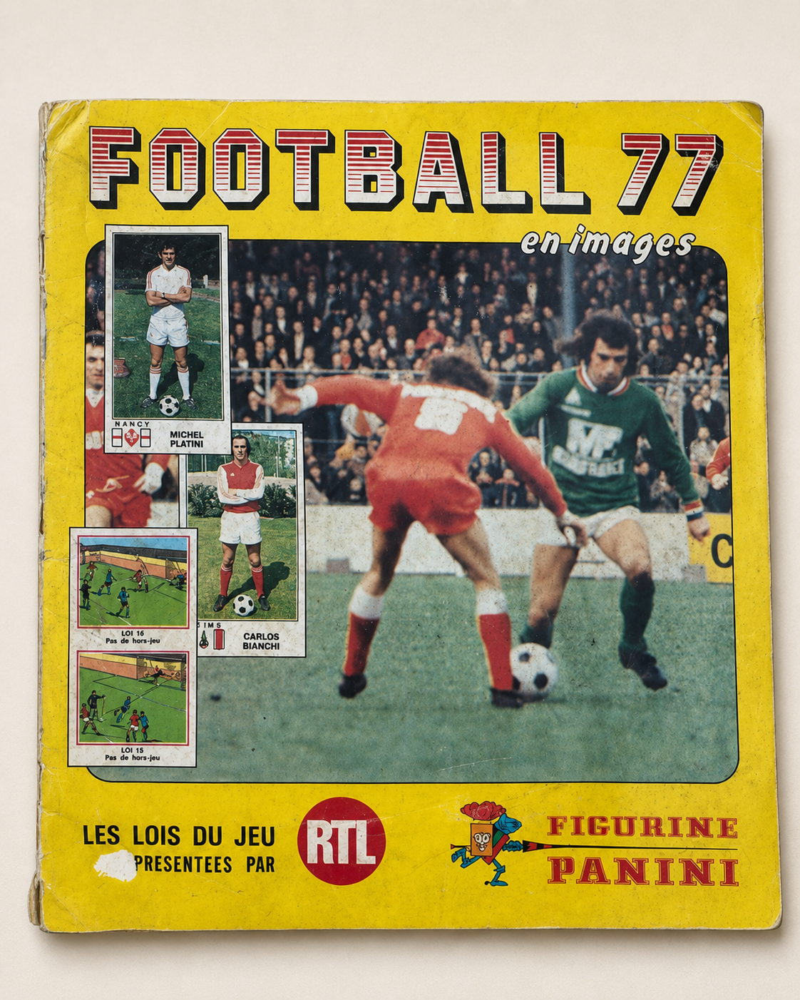 Album Panini Football 77 en images — Championnat français 1977 — incomplet 18 vignettes