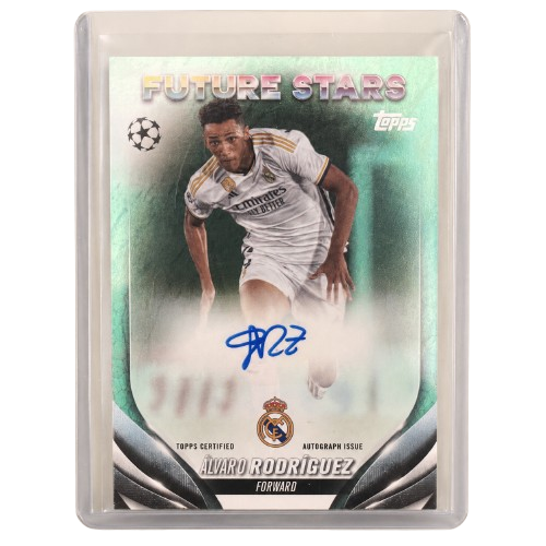 Álvaro Rodríguez Real Madrid — Topps Chrome UEFA Future Stars Autograph