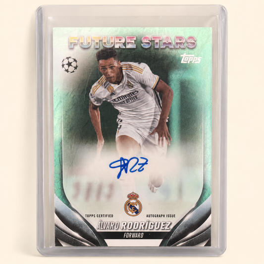 Álvaro Rodríguez Real Madrid — Topps Chrome UEFA Future Stars Autograph