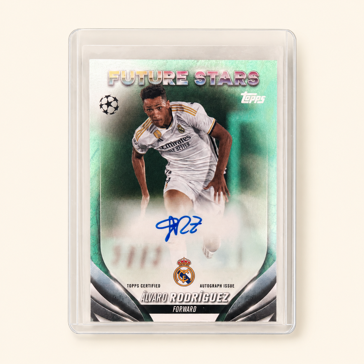Álvaro Rodríguez Real Madrid — Topps Chrome UEFA Future Stars Autograph