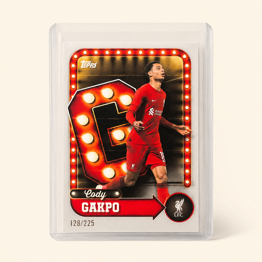 Cody Gakpo Liverpool FC — Topps Name In Lights #28 — /225