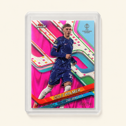 Cole Palmer Chelsea FC — Topps Finest Pink RayWave Refractor #20 — /250