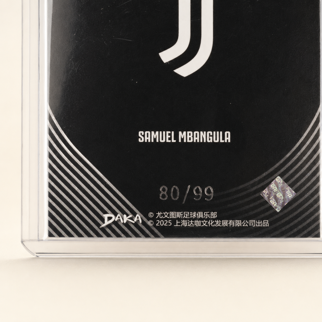 Samuel Mbangula Juventus — DAKA Black Film Rookie #BF-6 — /99